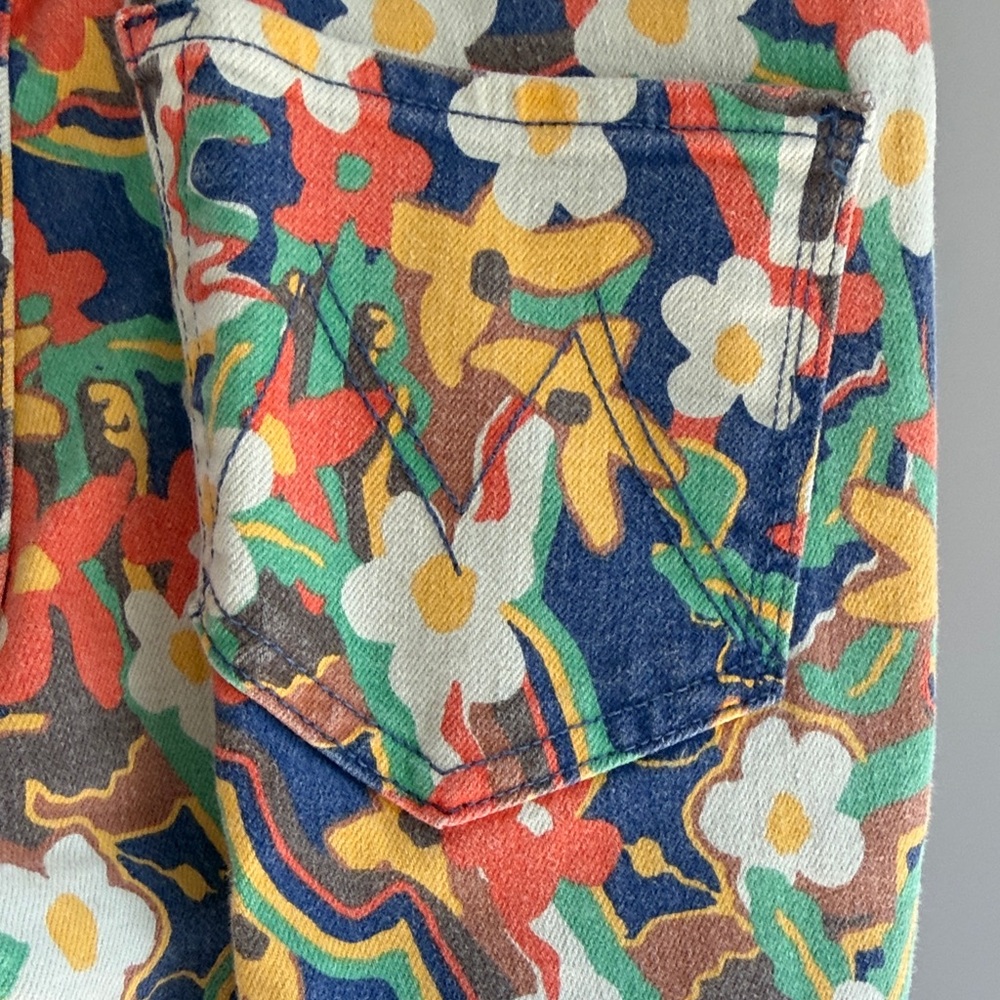 Mother Cosmic Bloom Insider Flood Women's Jeans - Picture 4 of 10